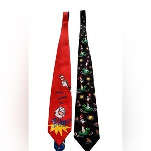 Dr. Seuss Vintage Themed Ties - Excellent Used Condition
